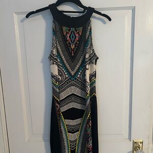 Great summer dress that is so comfortable and falls just below the knees.